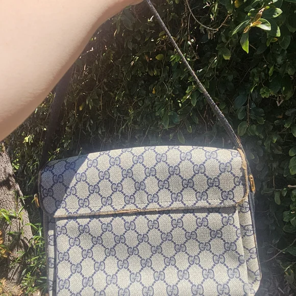 Gucci Gray Crossbody Bag **with Flaws** - Picture 3 of 9
